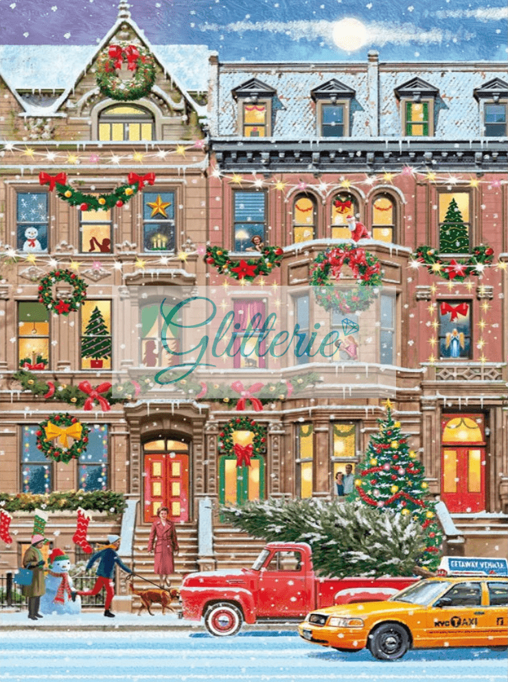 Broderie Diamant AB+ - Noël au Plaza - Glitterie