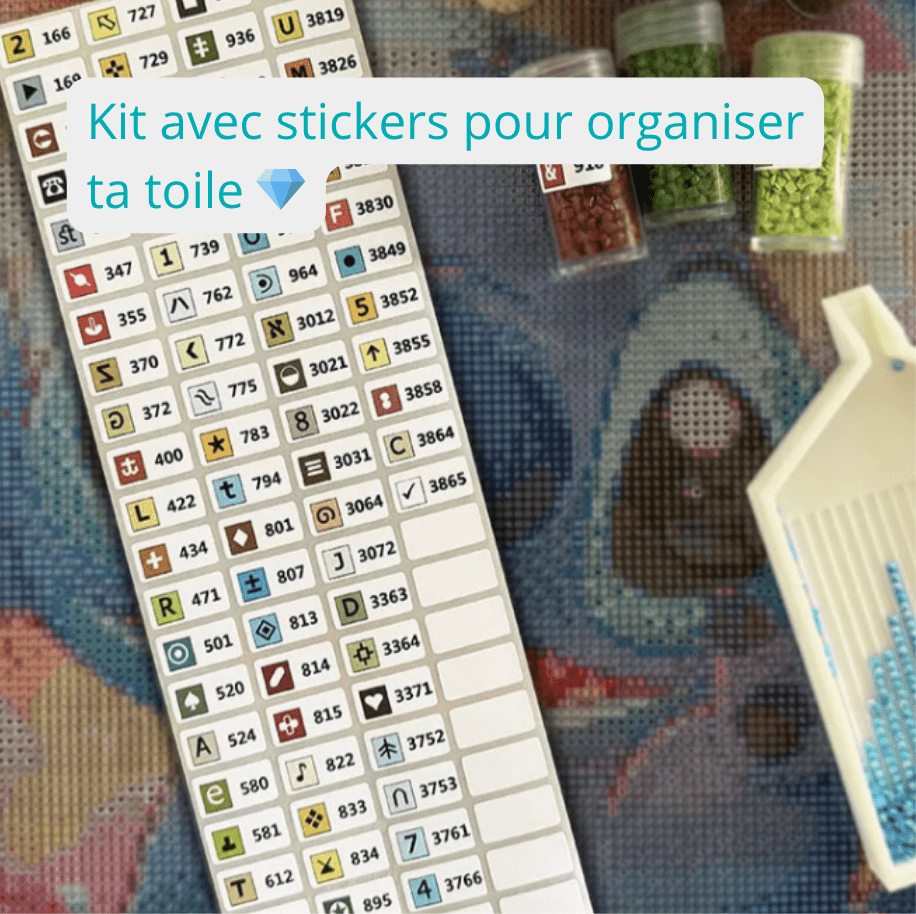 Broderie Diamant AB+ - Village de Noël - Glitterie