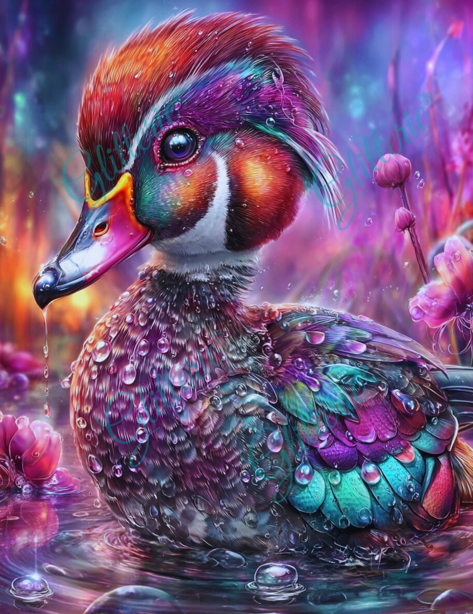 Broderie Diamant - L'heureux petit canard - Glitterie