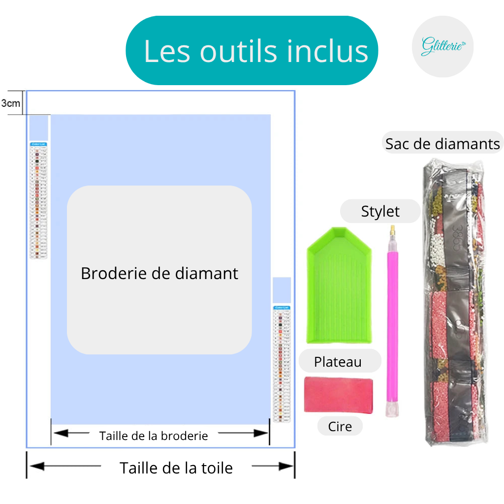 Broderie Diamant - Les trois sorcières
