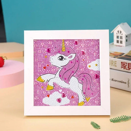Broderie Diamant - Licorne coeur
