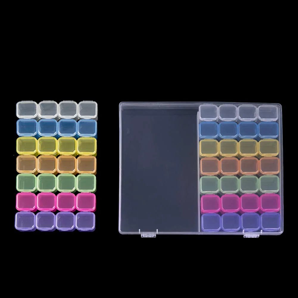 Boîte organisation diamants 28 ou 56 pots - Glitterie