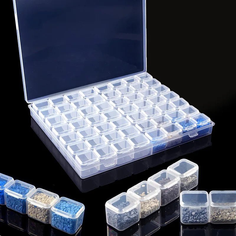 Boîte organisation diamants 28 ou 56 pots - Glitterie