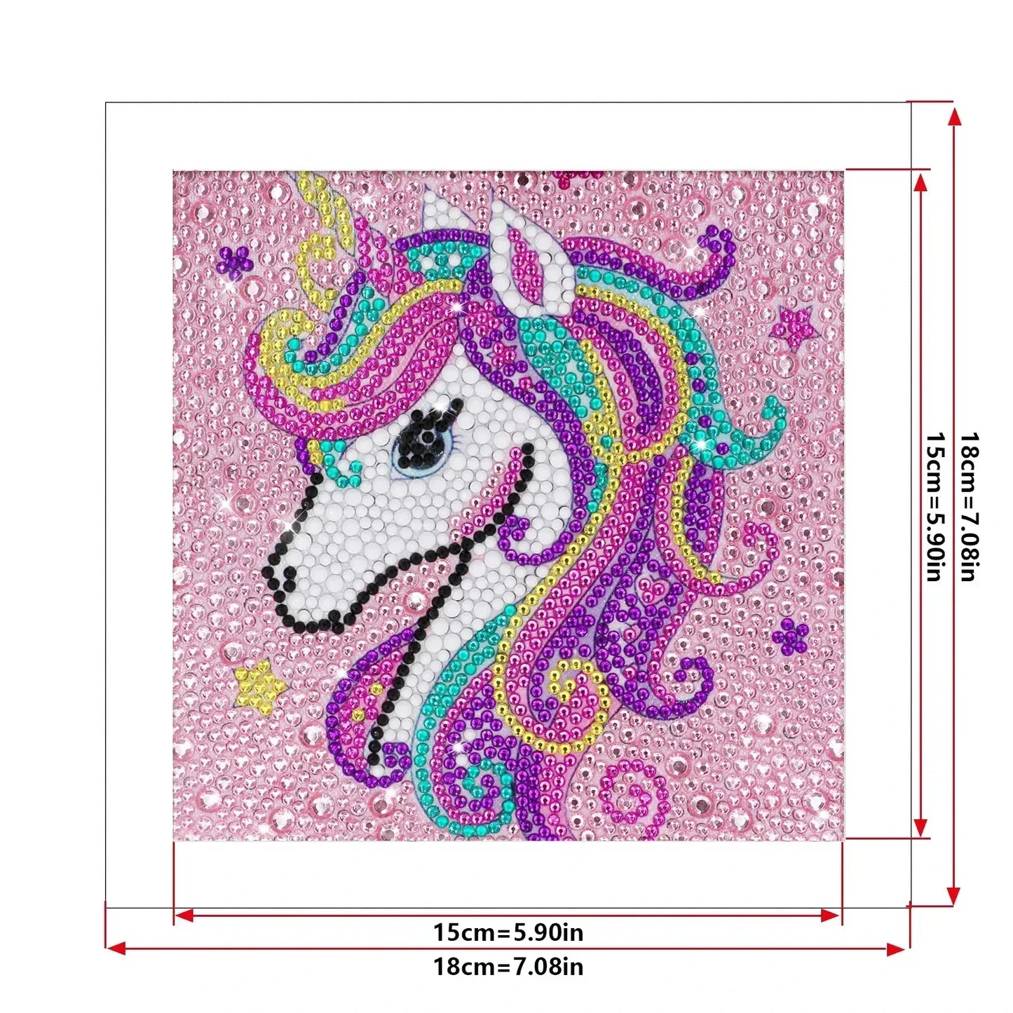 Broderie Diamant - Licorne power