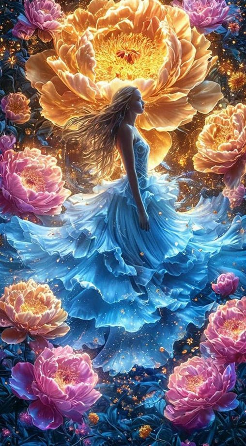 Broderie Diamant AB + Fairy Dust - Symphonie Florale - Glitterie