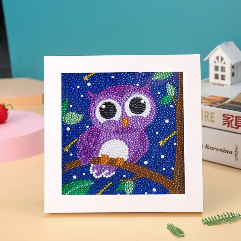 Broderie Diamant - Hibou