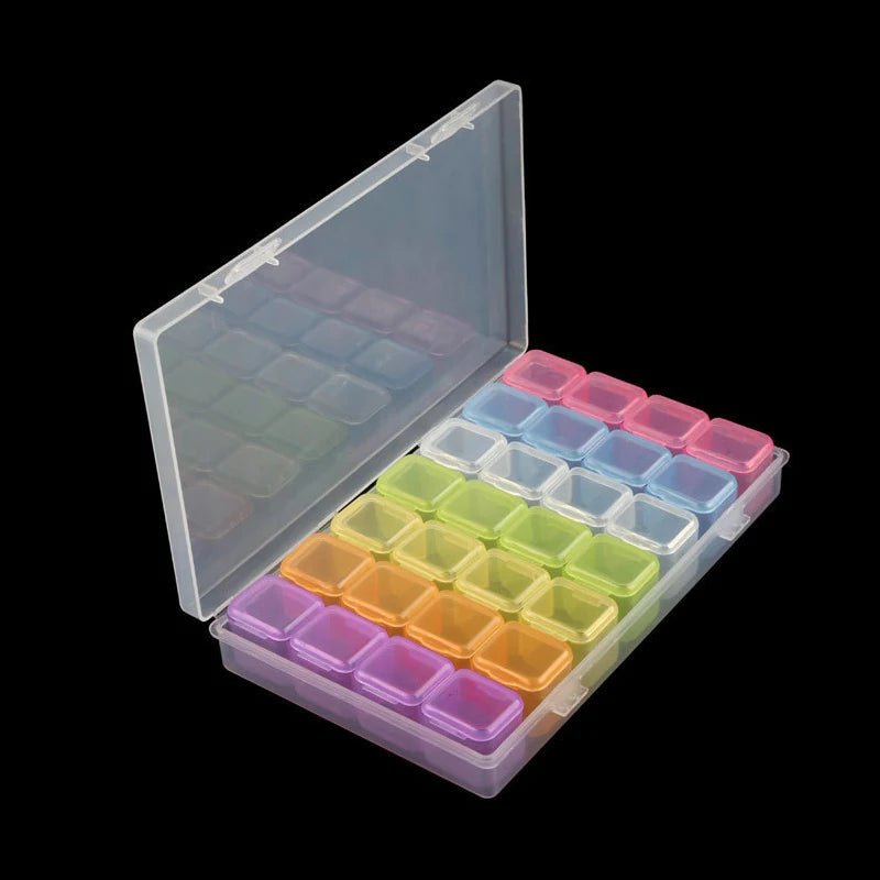 Boîte organisation diamants 28 ou 56 pots - Glitterie