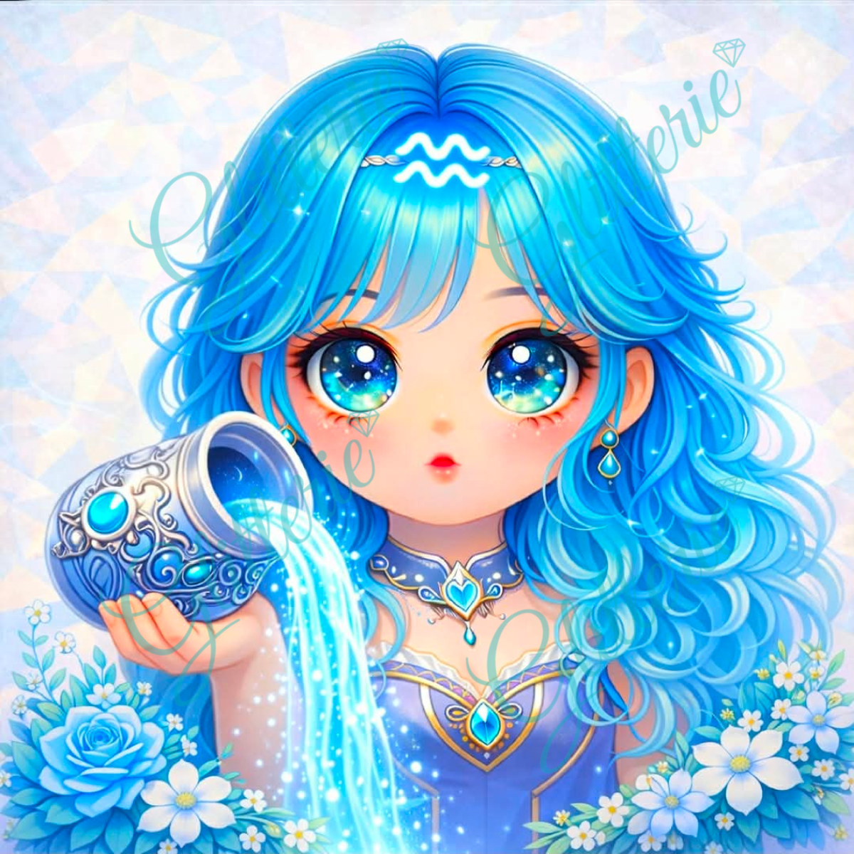 Broderie Diamant - Verseau - Glitterie