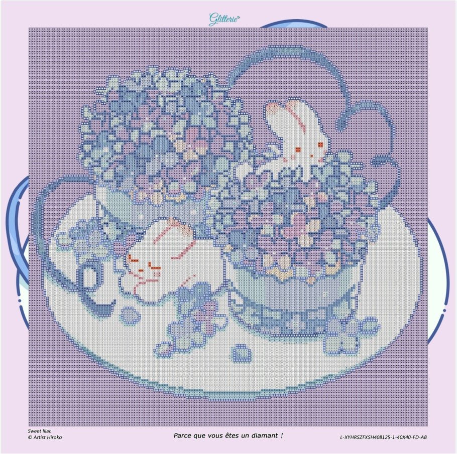 Broderie Diamant - Sweet lilac - Glitterie