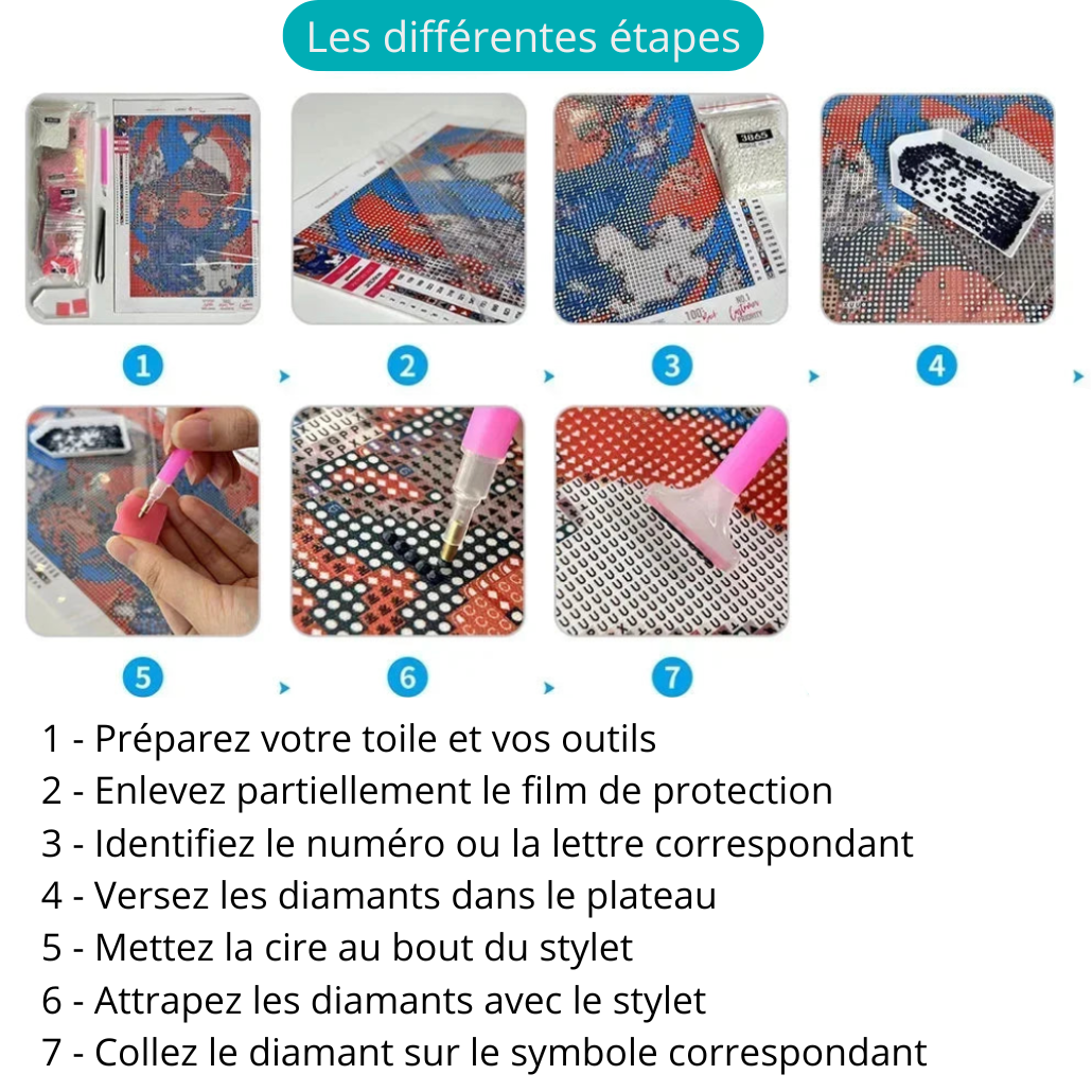 Broderie Diamant - Les trois sorcières