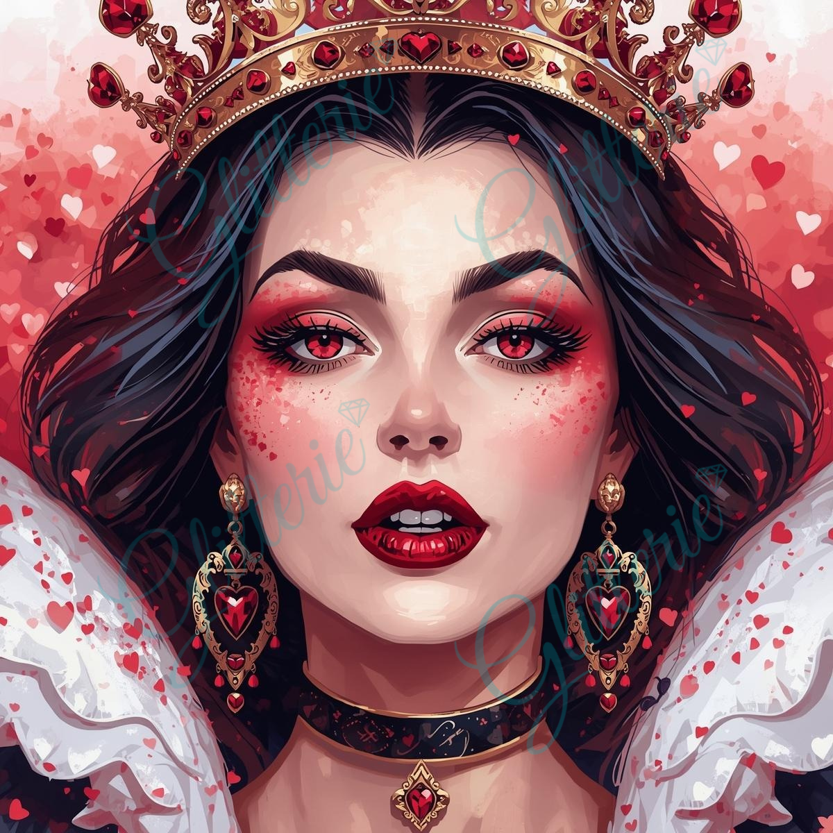 Broderie Diamant - La Reine de Cœur