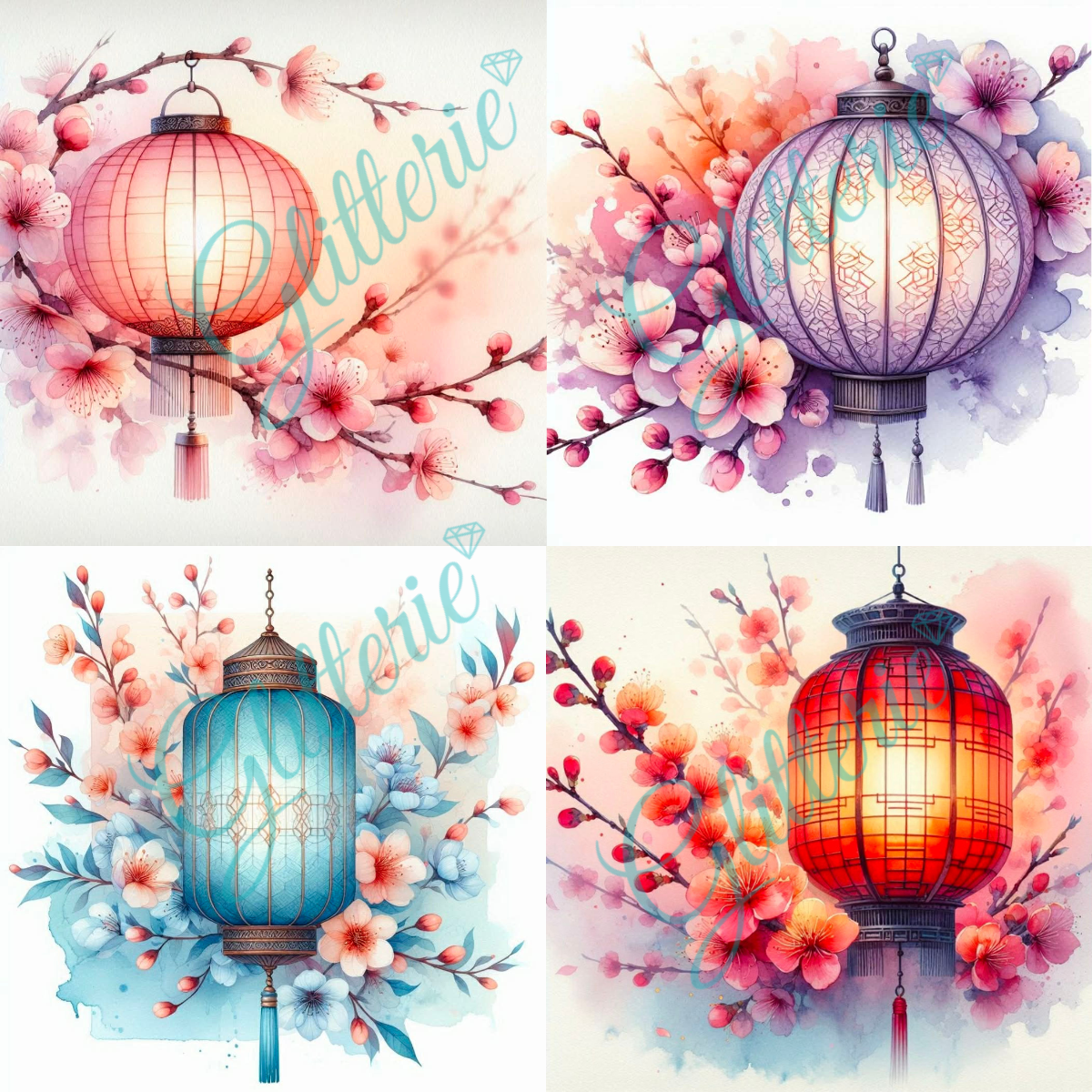 Medium Kit - Lanternes du renouveau - Glitterie